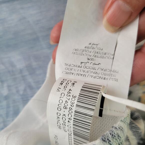 Cache Y2K Tropical Rainforest Flora& Jaguar Sweater Top MD Artsy Farm Rio Vibe - Picture 14 of 16